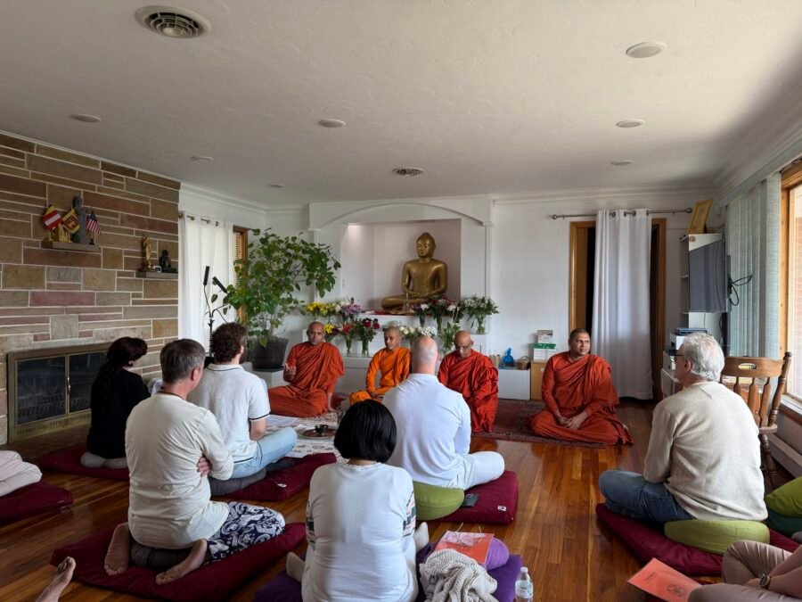 Monthly Dana (Generosity & Giving) and Meditation Program held today at the temple. – 2026 March