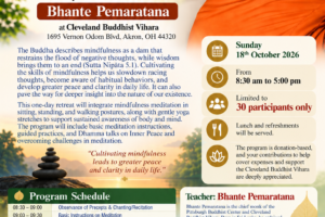 October Month Retreat 2026 – Inner Peace Through Meditation